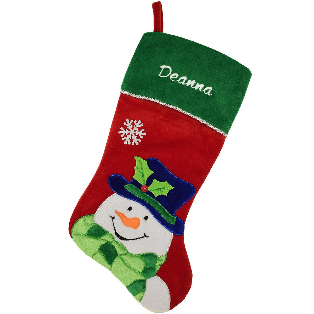 Personalized Snowman Stocking
