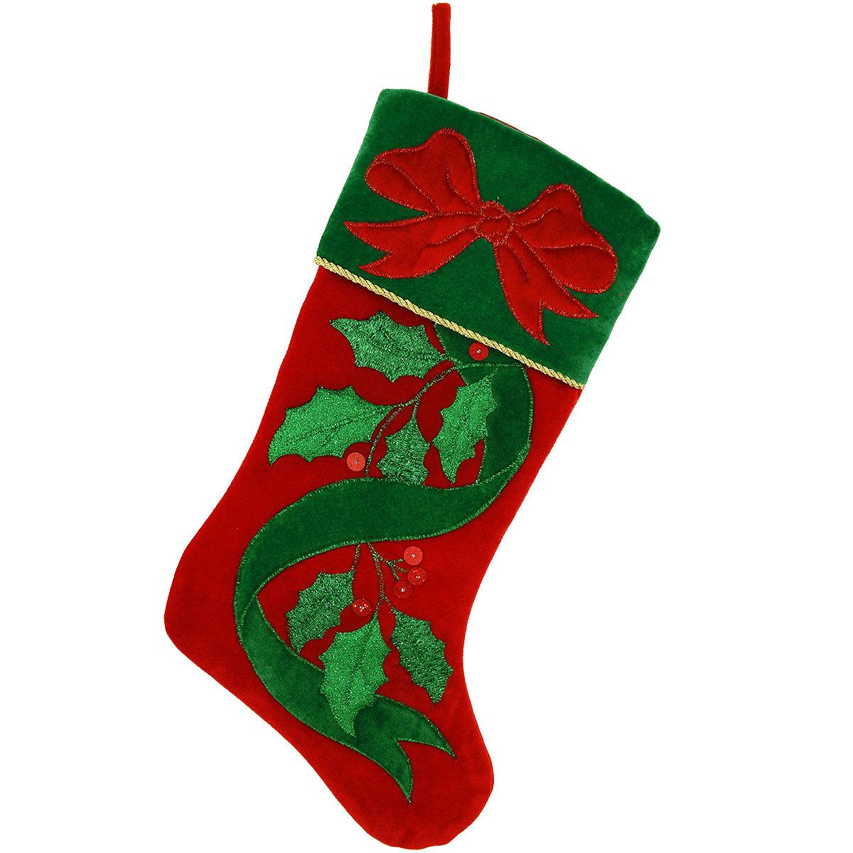 20.5 Inch Red Velvet Stocking