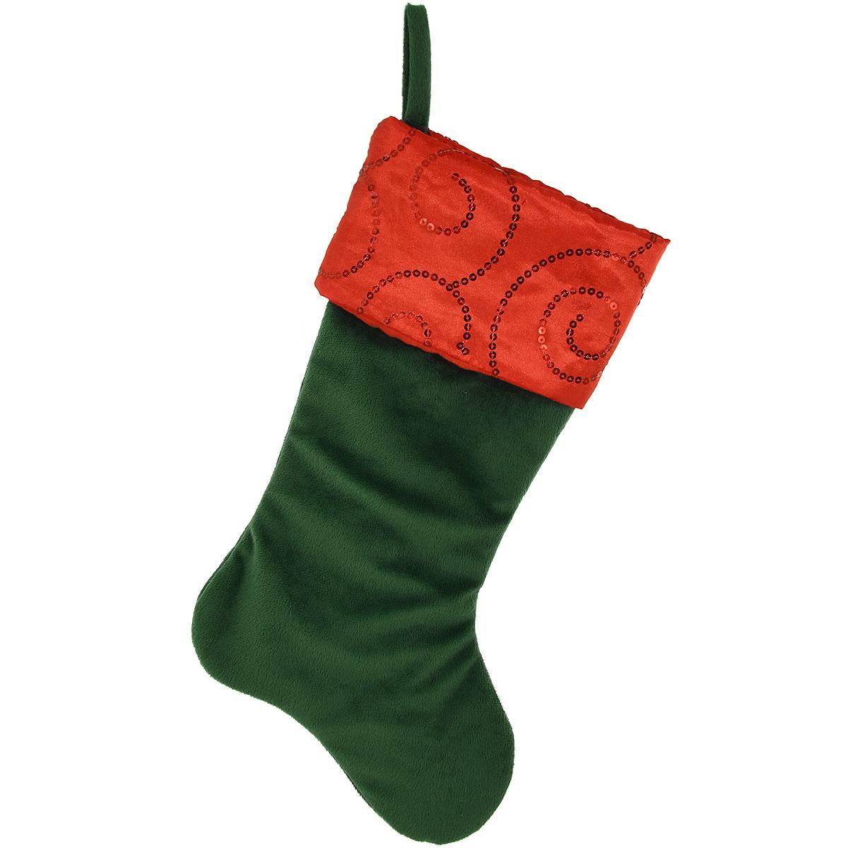 Red And Green Sequin Stocking