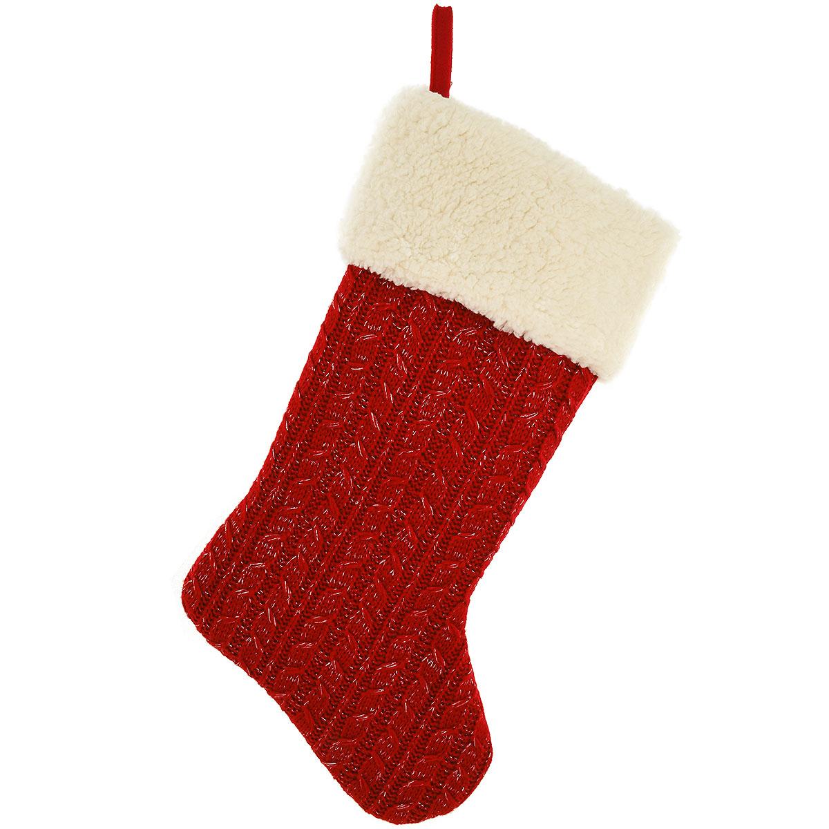 21 Inch Red Knitted Stocking