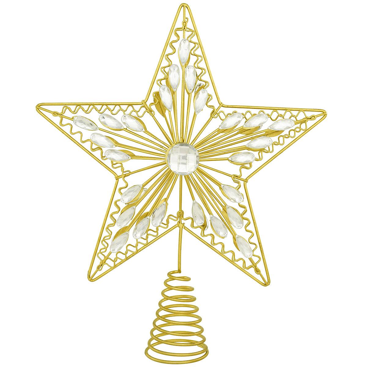 Star Gold Wire Tree Topper