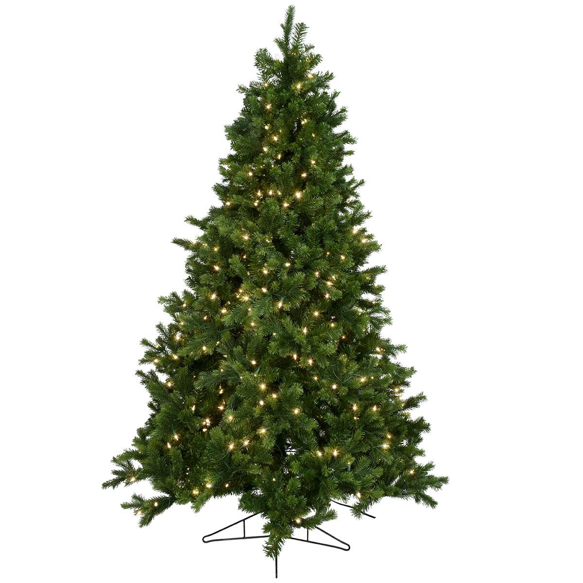 7.5' Wabash Artificial Christmas Tree With White Lights