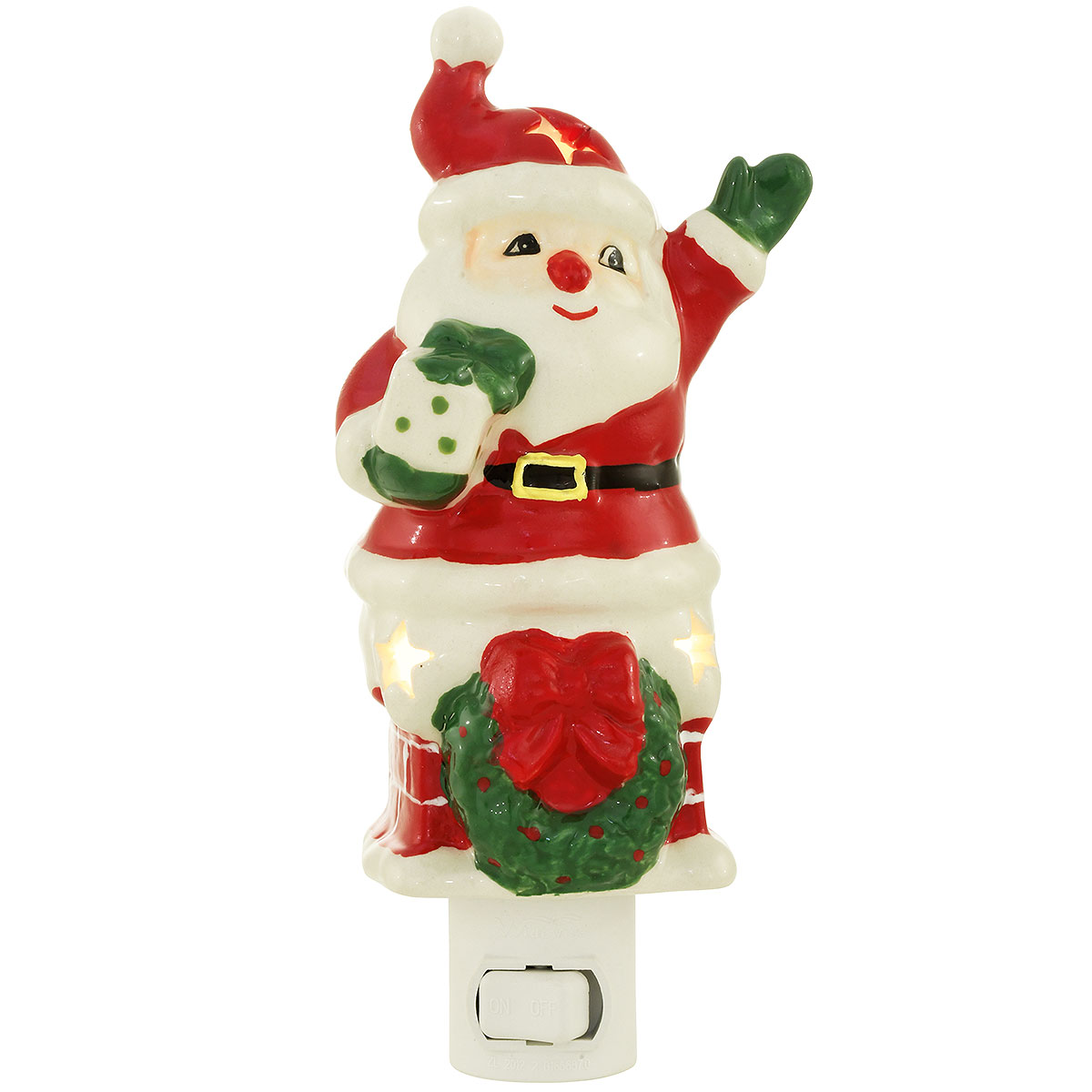 Santa In Chimney Night Light