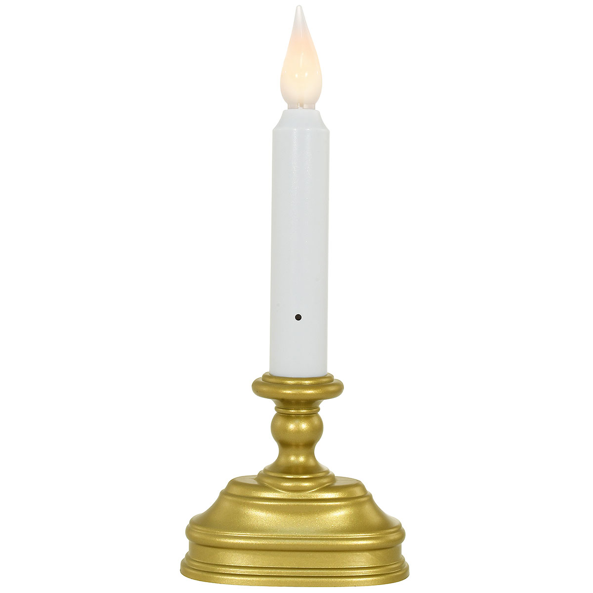 Candle With Gold Stand LED Battery