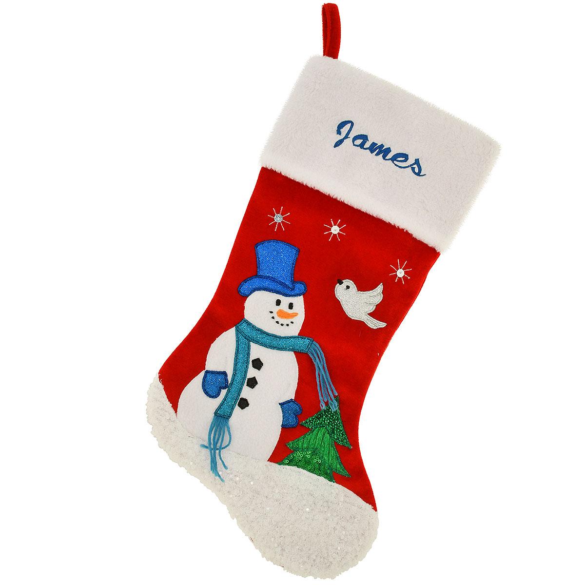 Personalized 20.5" Snowman Stocking