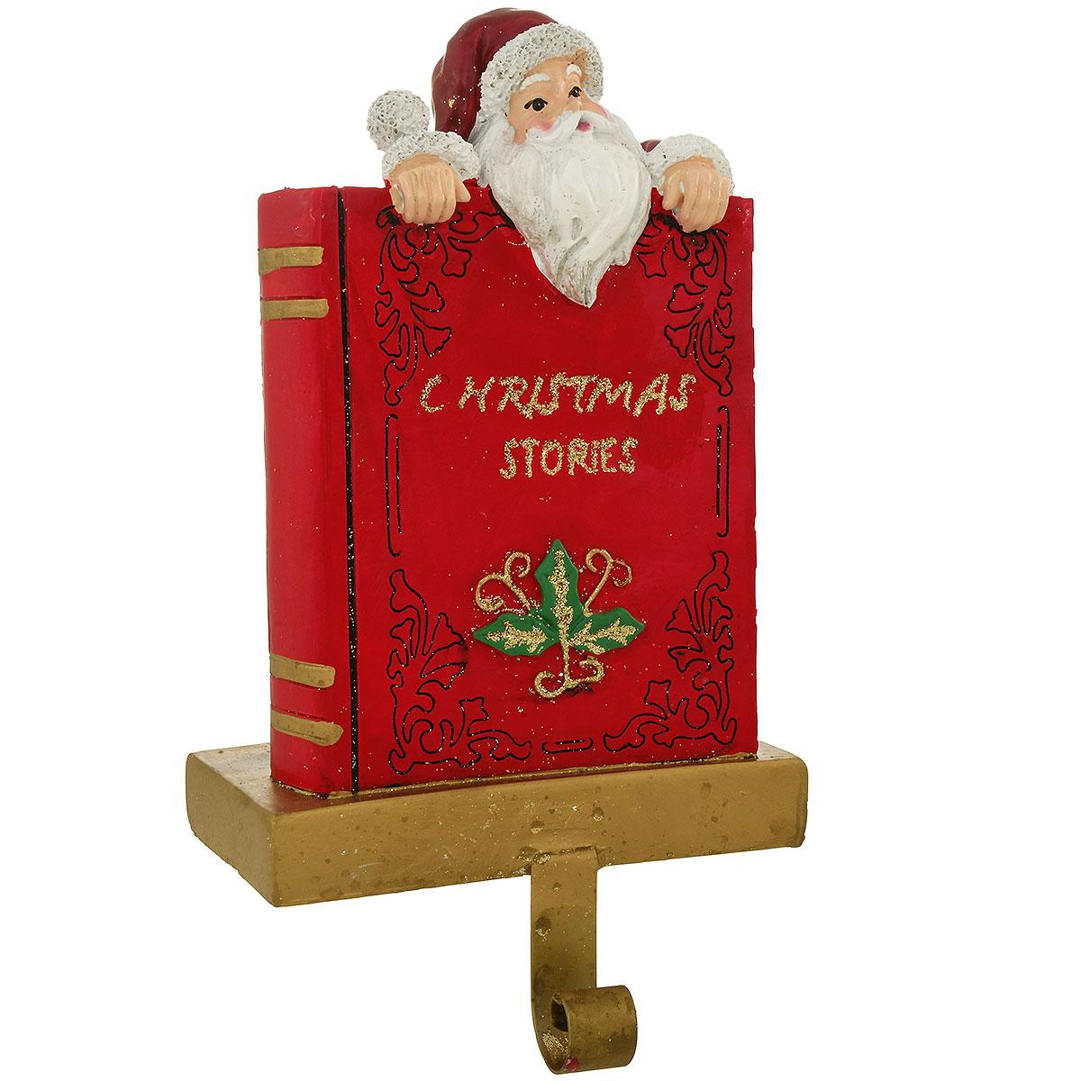 Santa With Book Stocking Holder