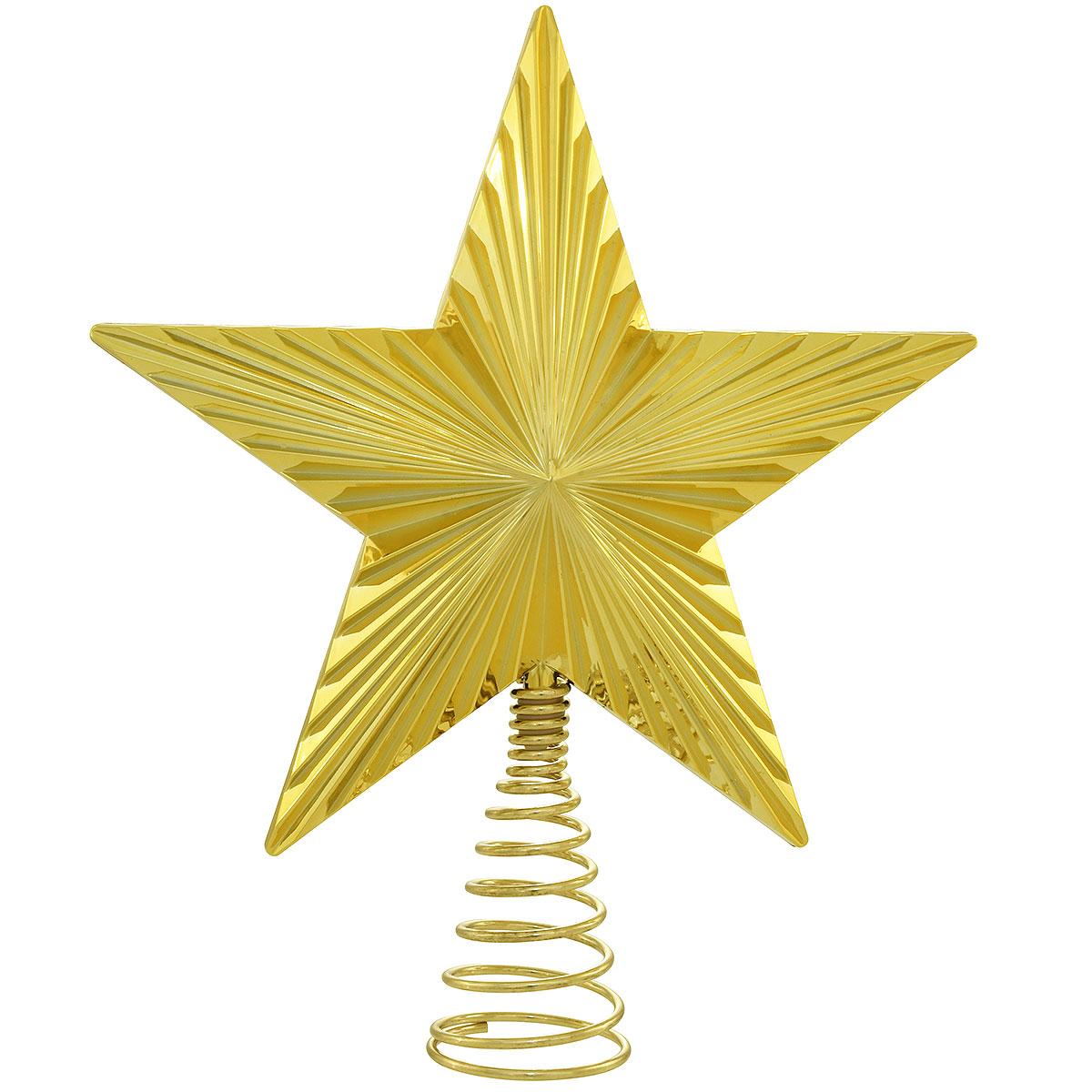 Geometric Gold Star Tree Topper