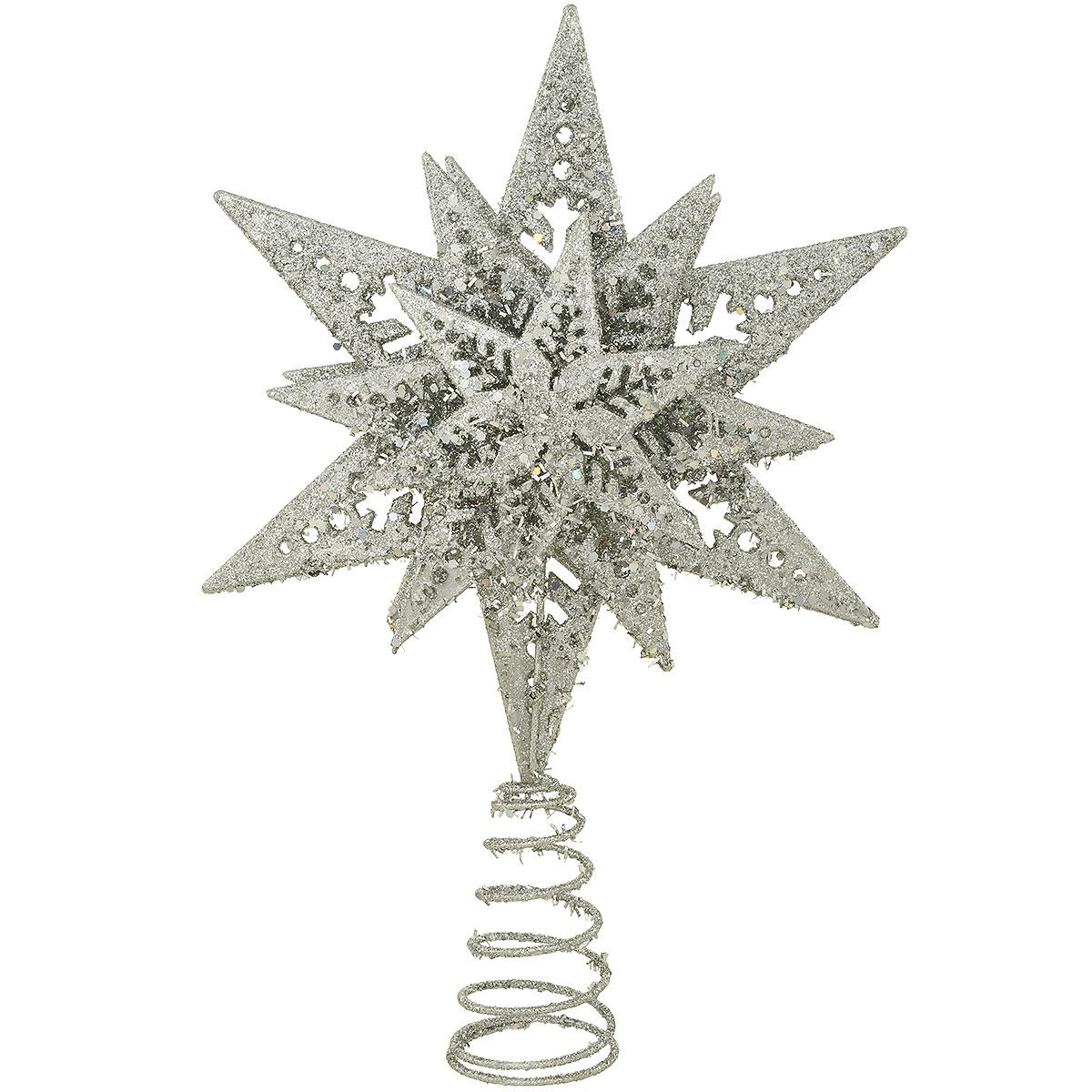 Snowflake Silver Tree Topper