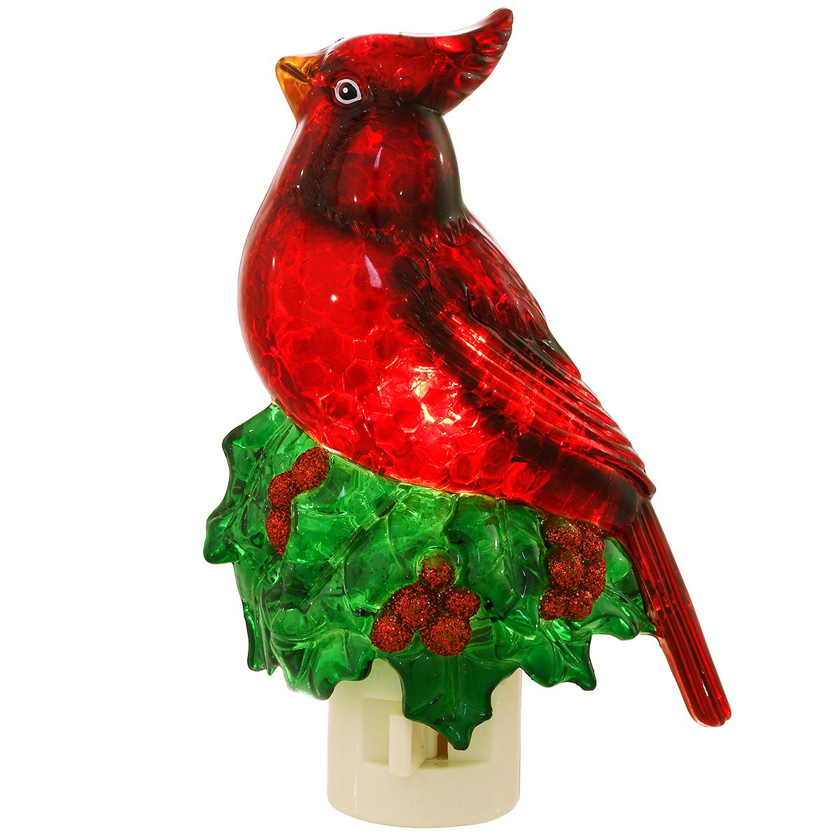 Cardinal On Holly Nightlight