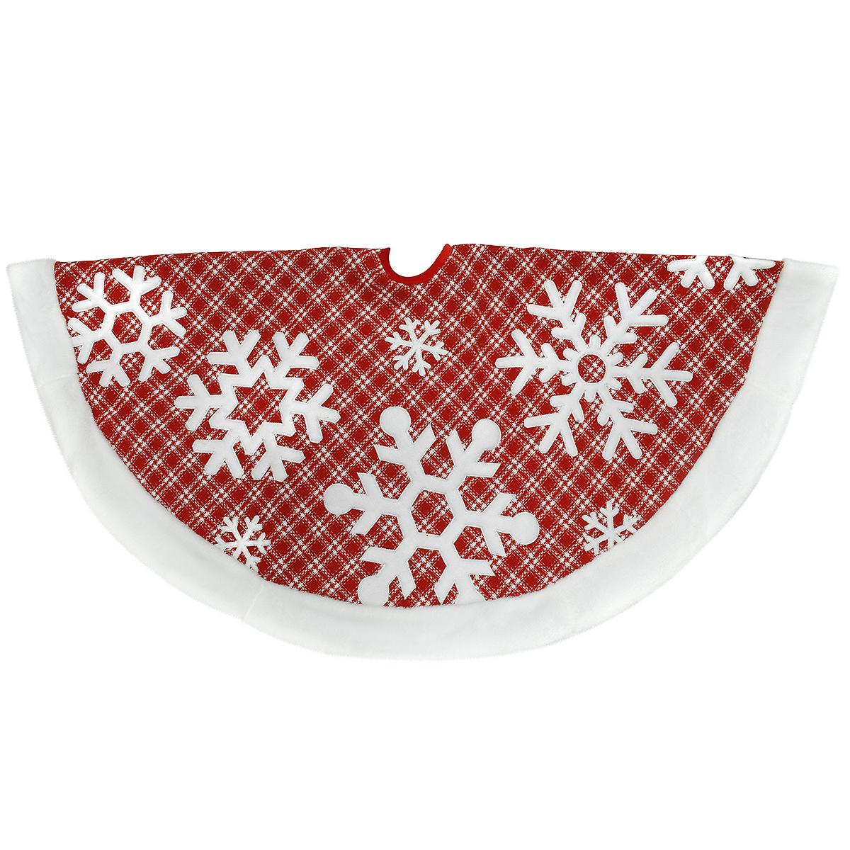 48 Inch Red And White Tree Skirt