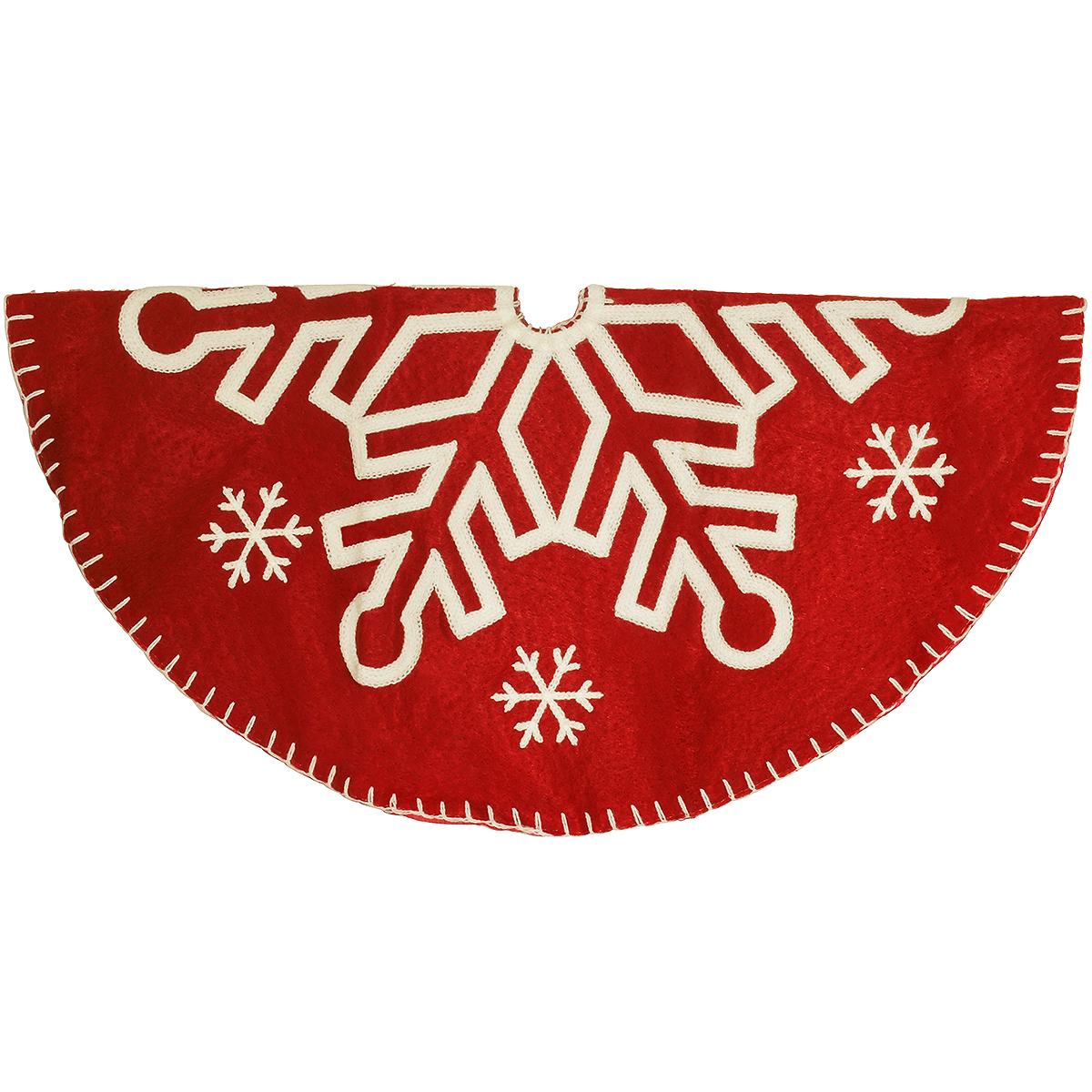 24 Inch Red Felt Tree Skirt