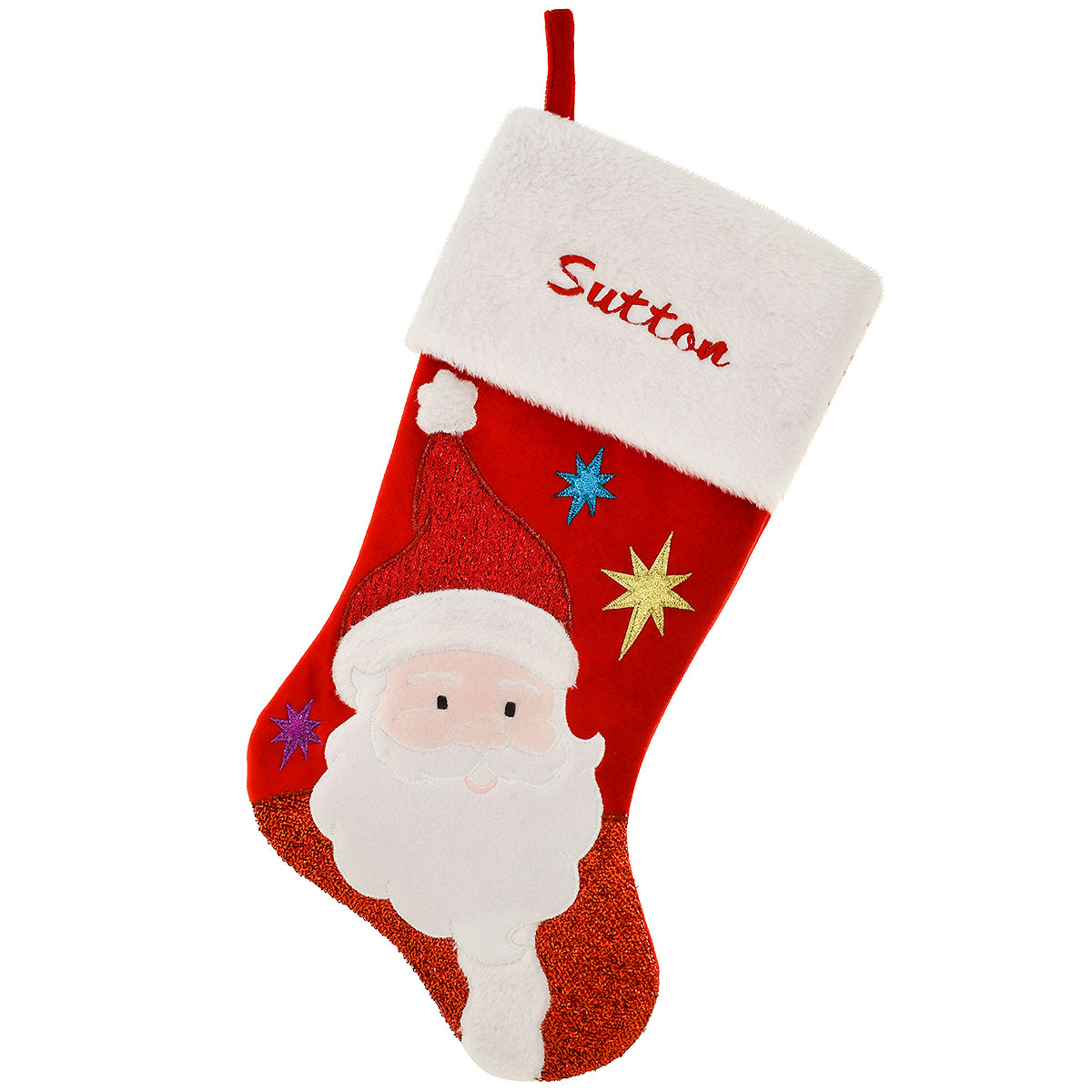 20.5" Santa With Stars Stocking