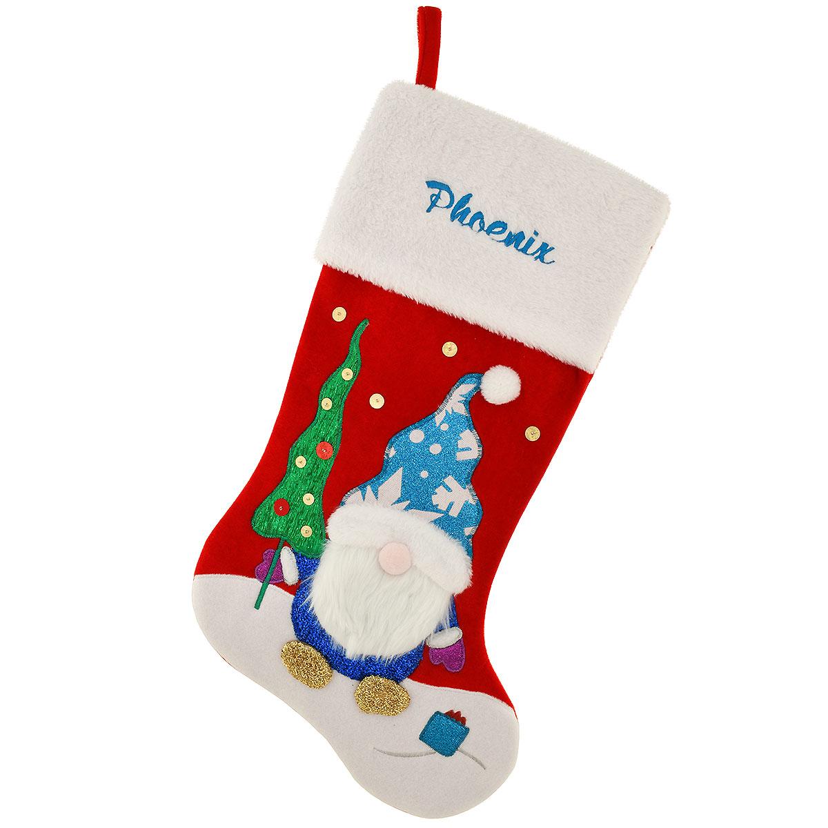 20.5" Personalized Gnome Stocking