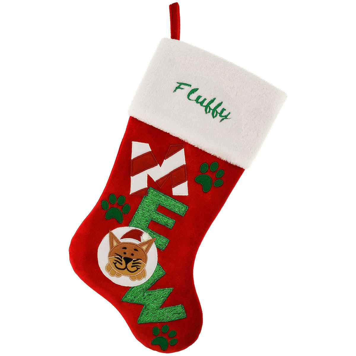 20.5" Personalized Meow Stocking