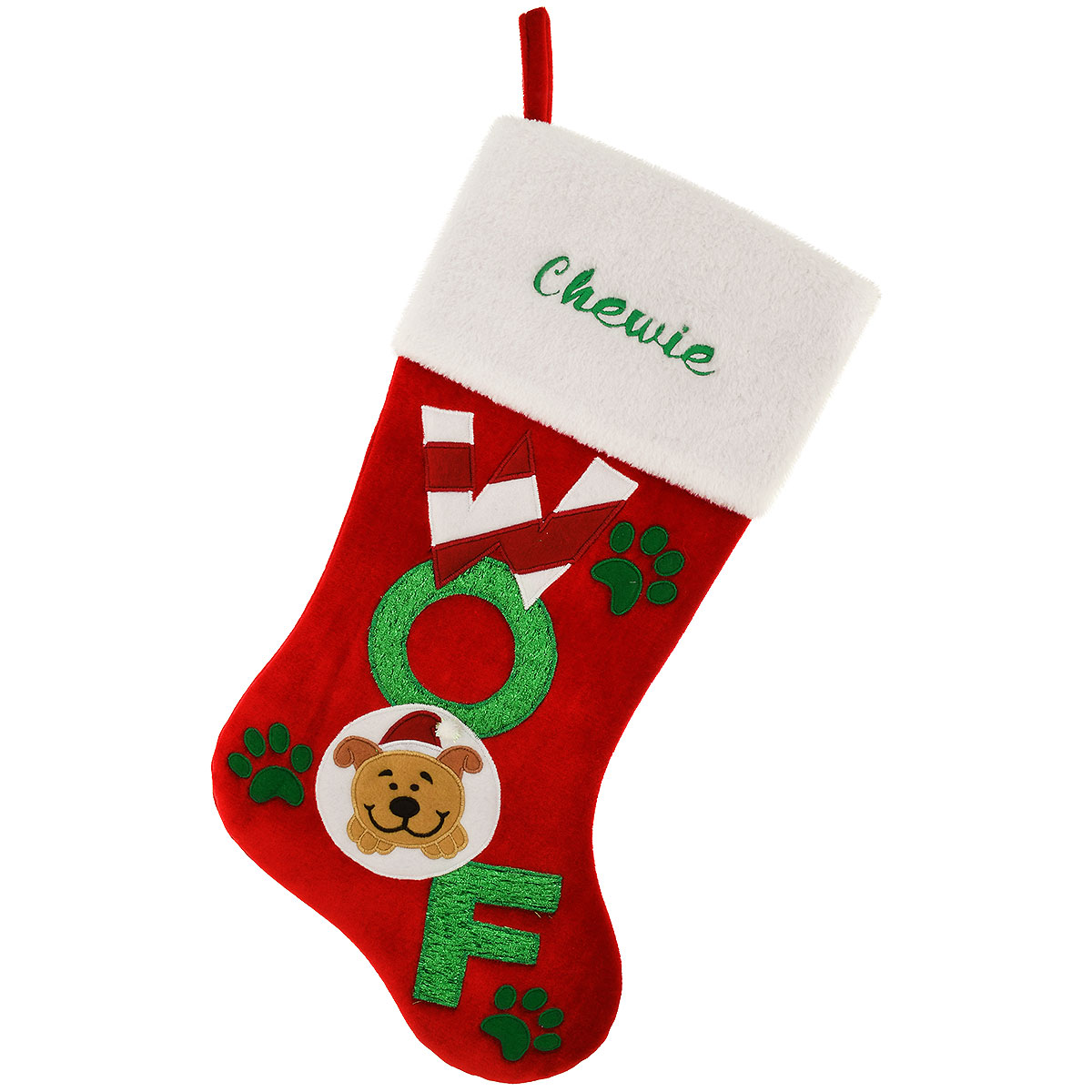 20.5"Personalized Woof Stocking