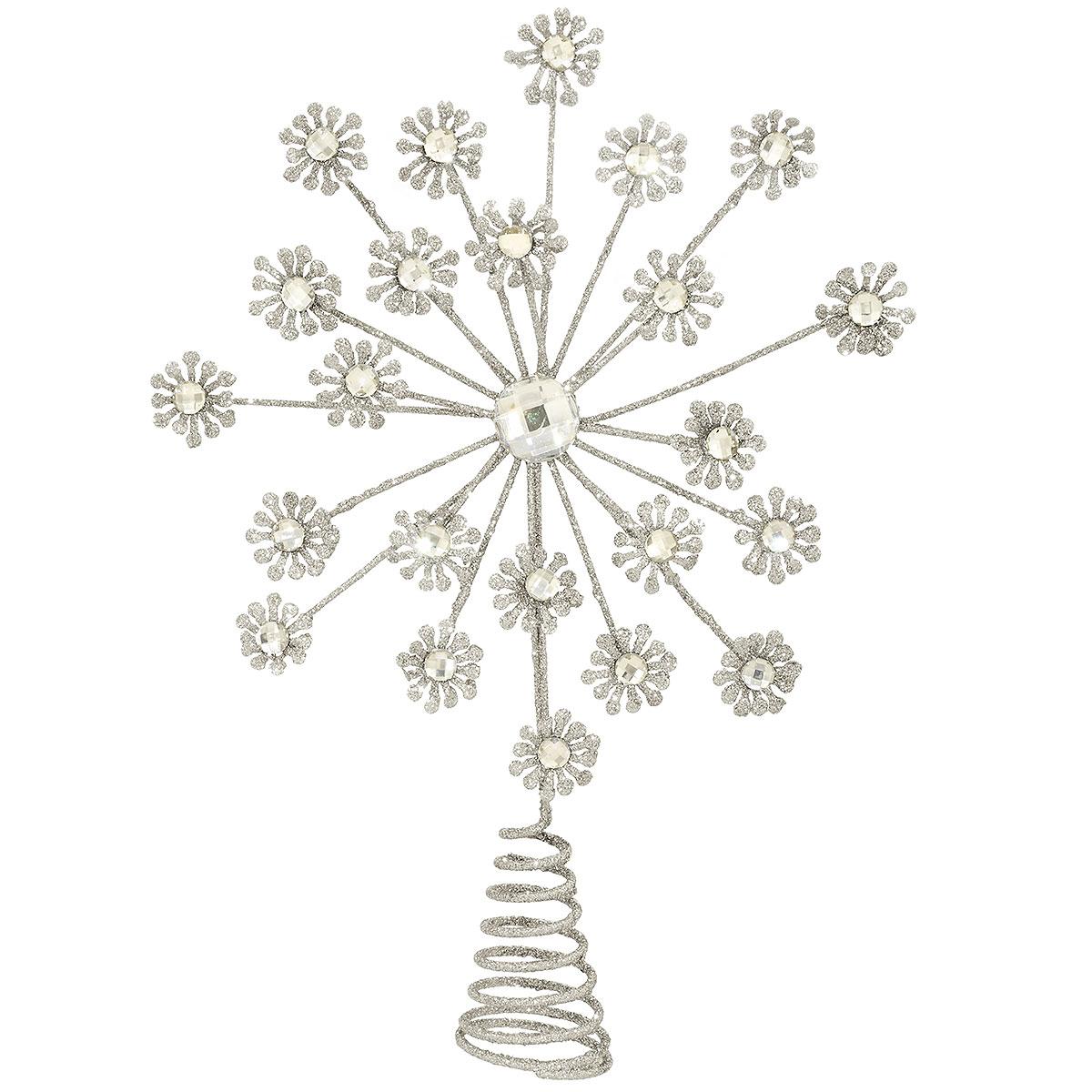 Snowflake 12" Silver Tree Topper