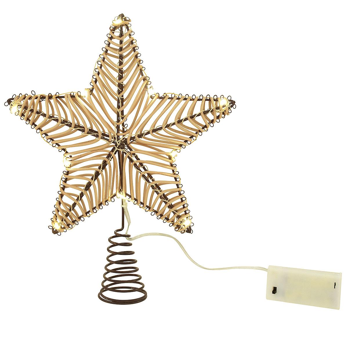 Star 11.5 Inch Lighted Tree Topper
