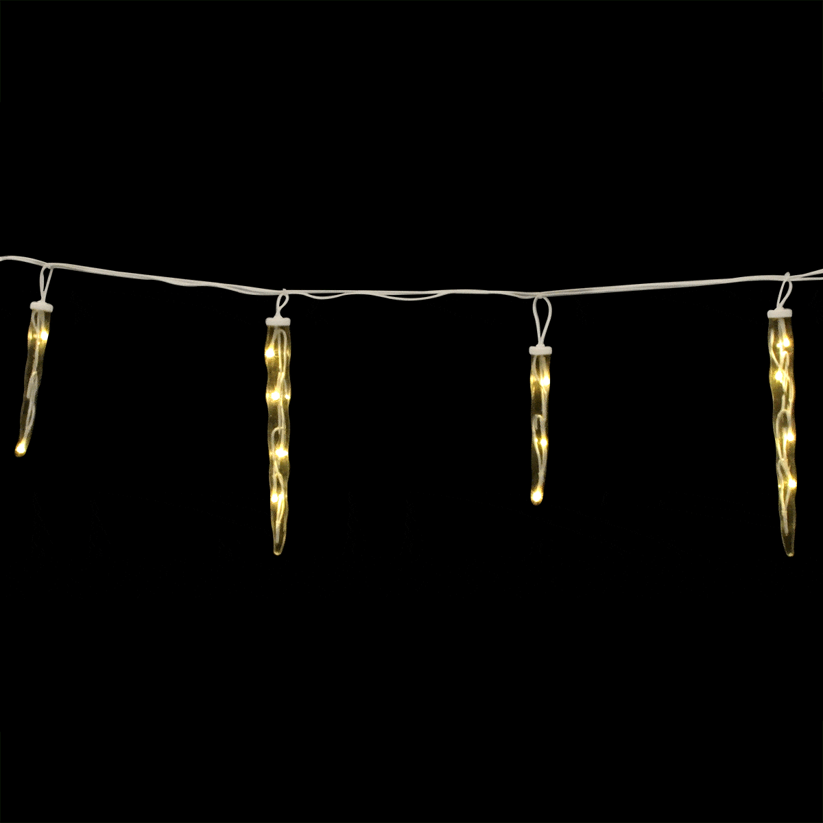 Icicles 20 Count Warm White Twinkle With 80 LED Lights