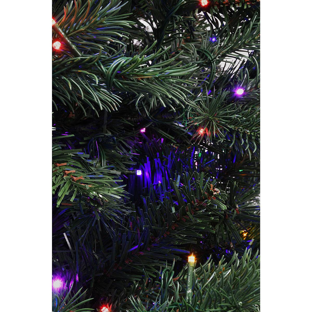 9 Ft. Norfolk Artificial Tree Branch Detail Multi Light