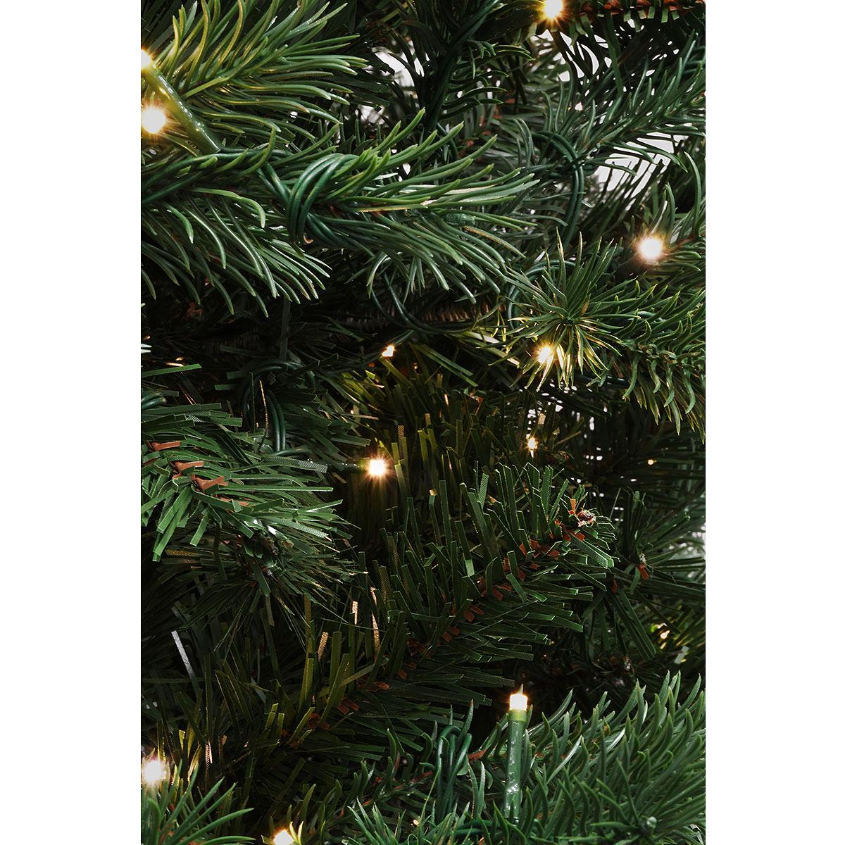 9 Ft. Norfolk Artificial Tree Branch Detail White Light