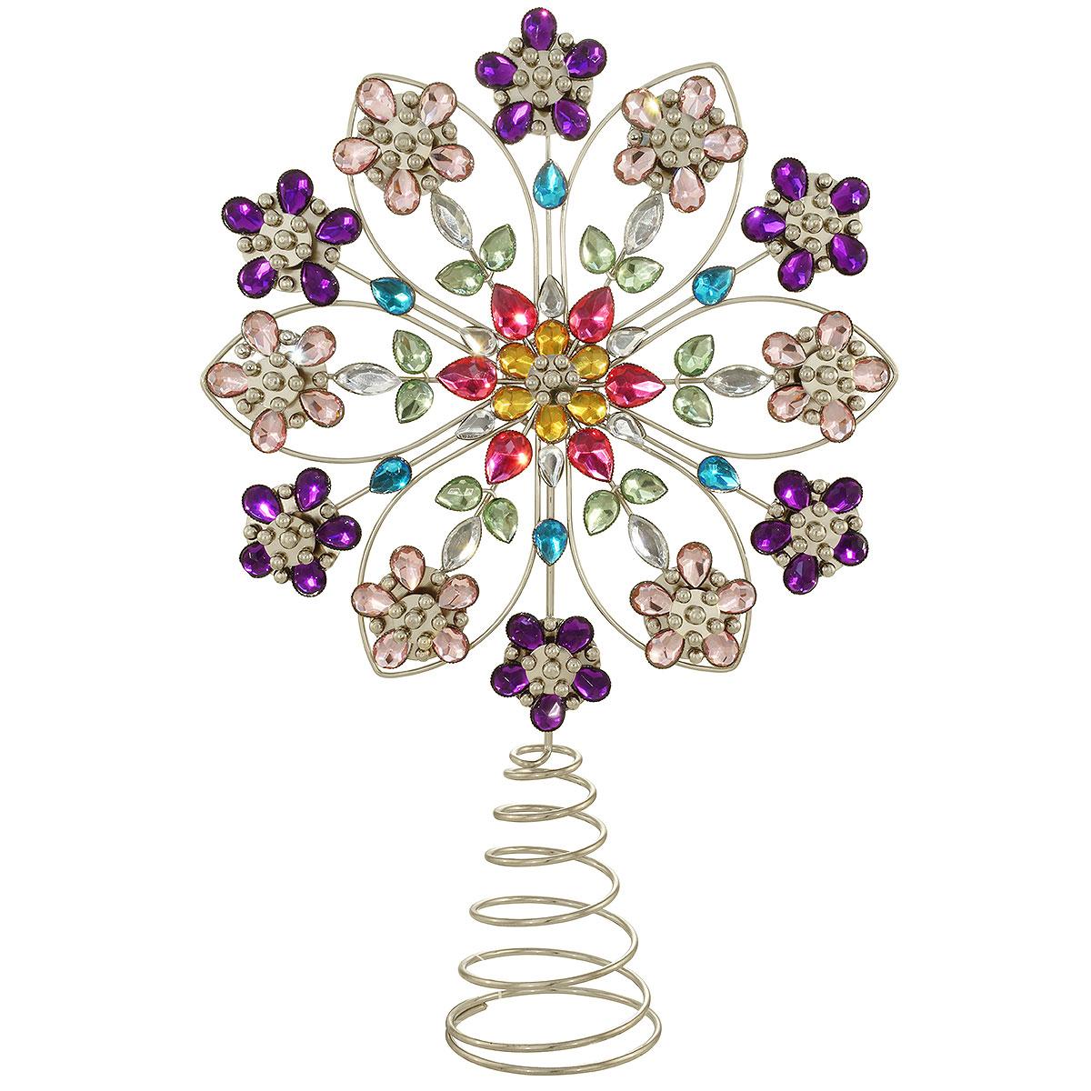 Snowflake Multi Jewel Tree Topper