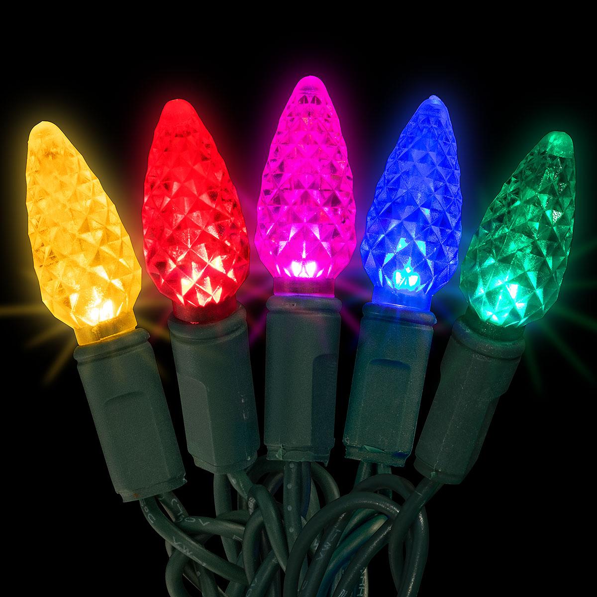 Multi 100 Light C6 Faceted LED