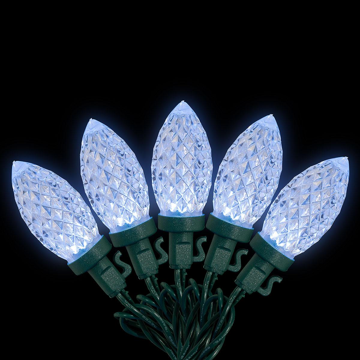 50 Light Pure White C9 LED String