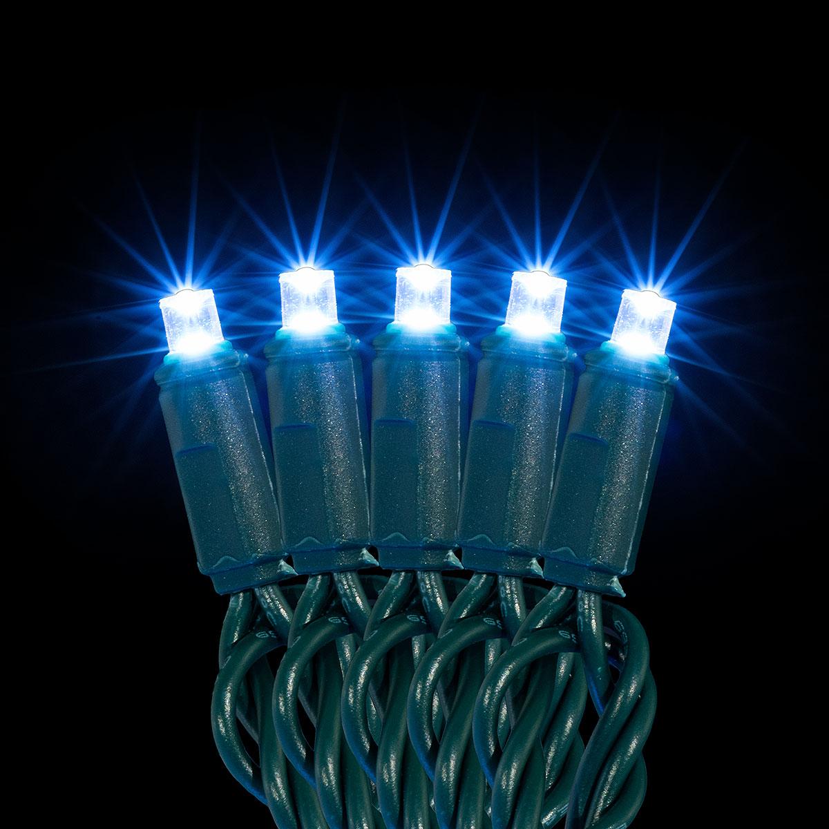 Pure White 100 Light 5MM Conical LED String
