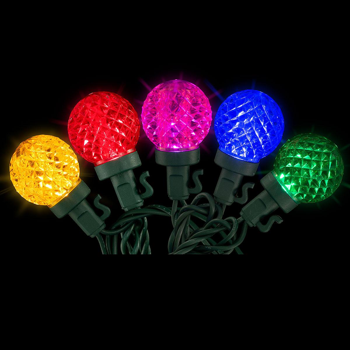 Multi-Color 50 Light G30 LED String