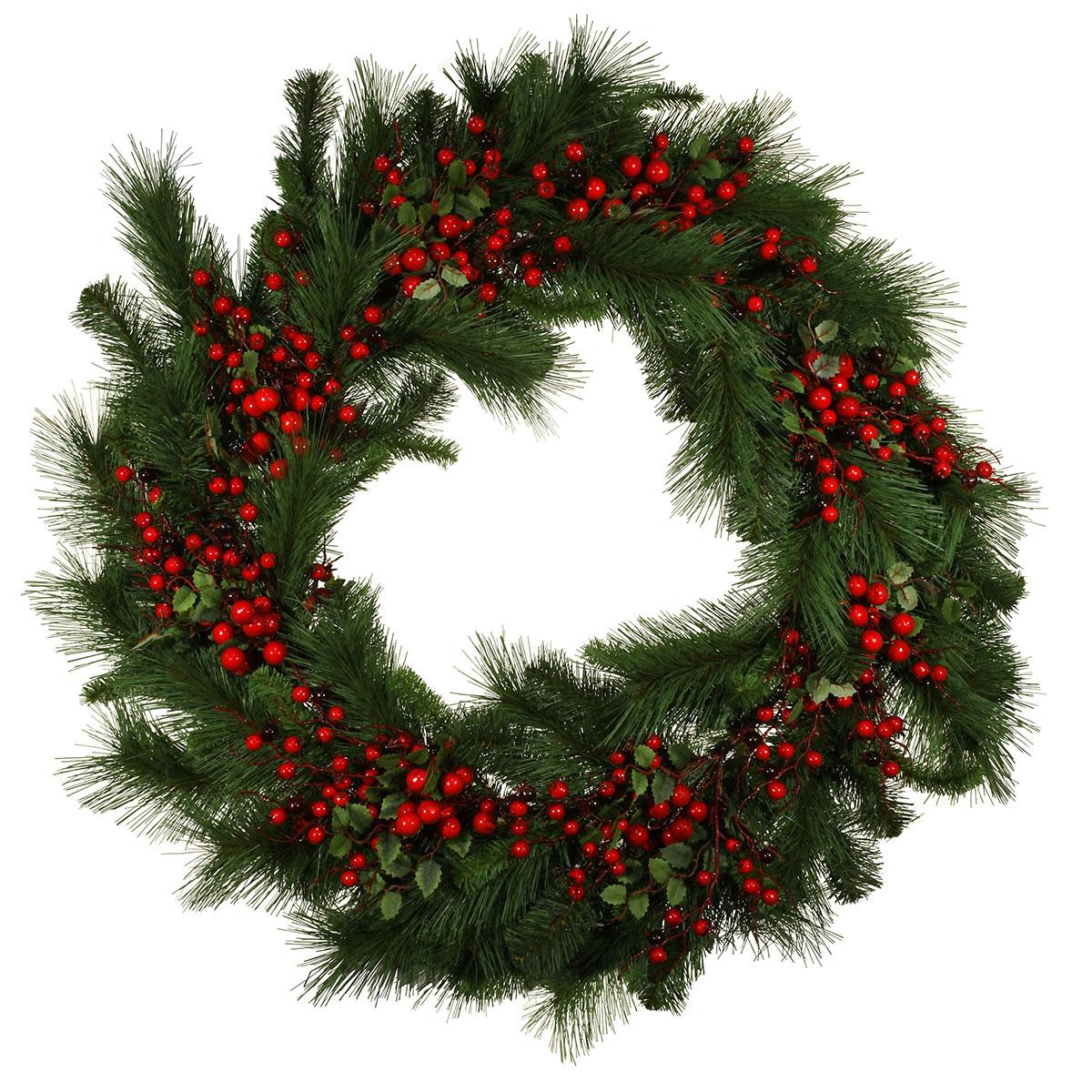 36 Inch Mixed Pine Wreath