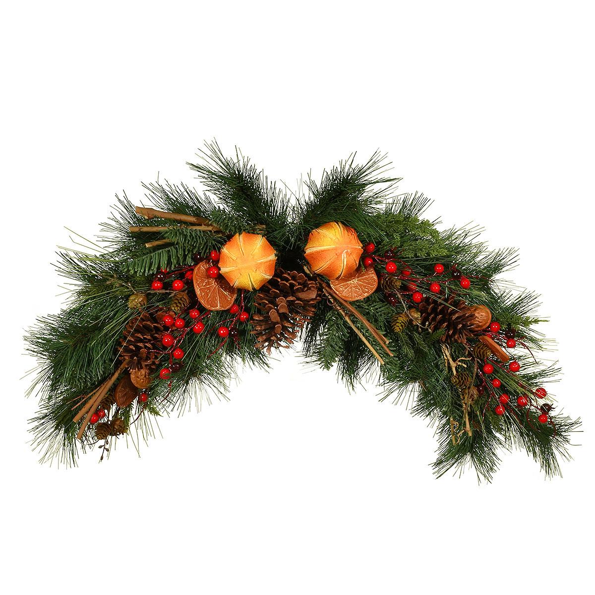 32" x 12" Longleaf Crescent Swag