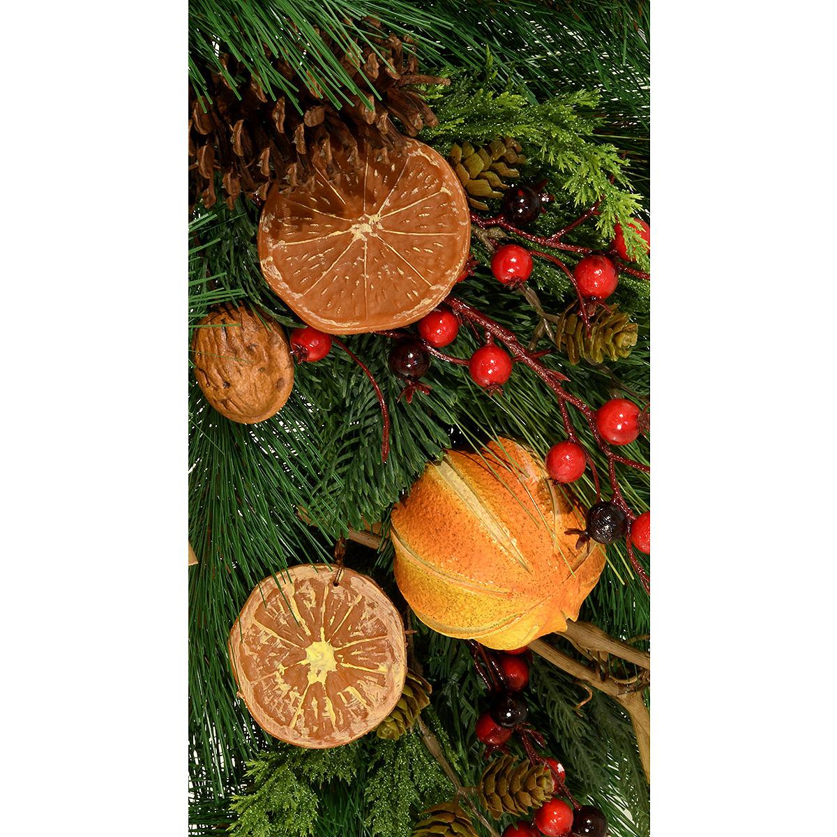 6 x 12" Long Leaf Pine With Fruit