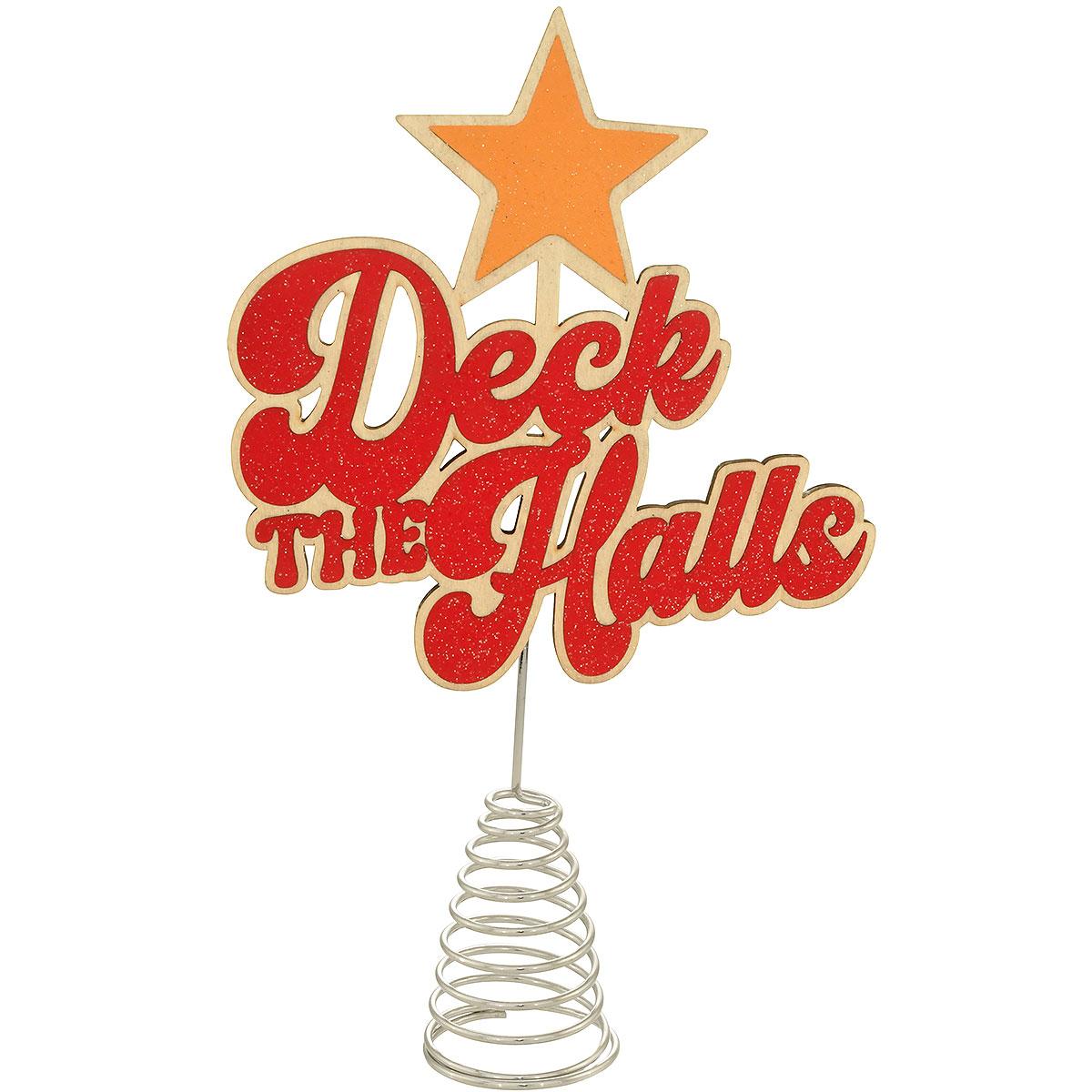 12.5 Inch Deck The Halls Tree Top