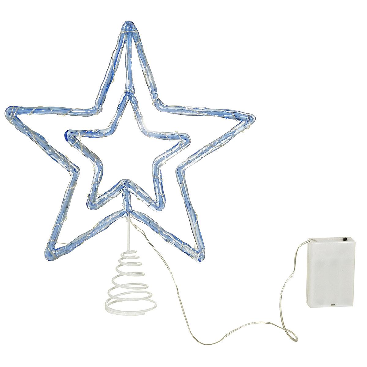 Blue Star Tree Top Lighted BO