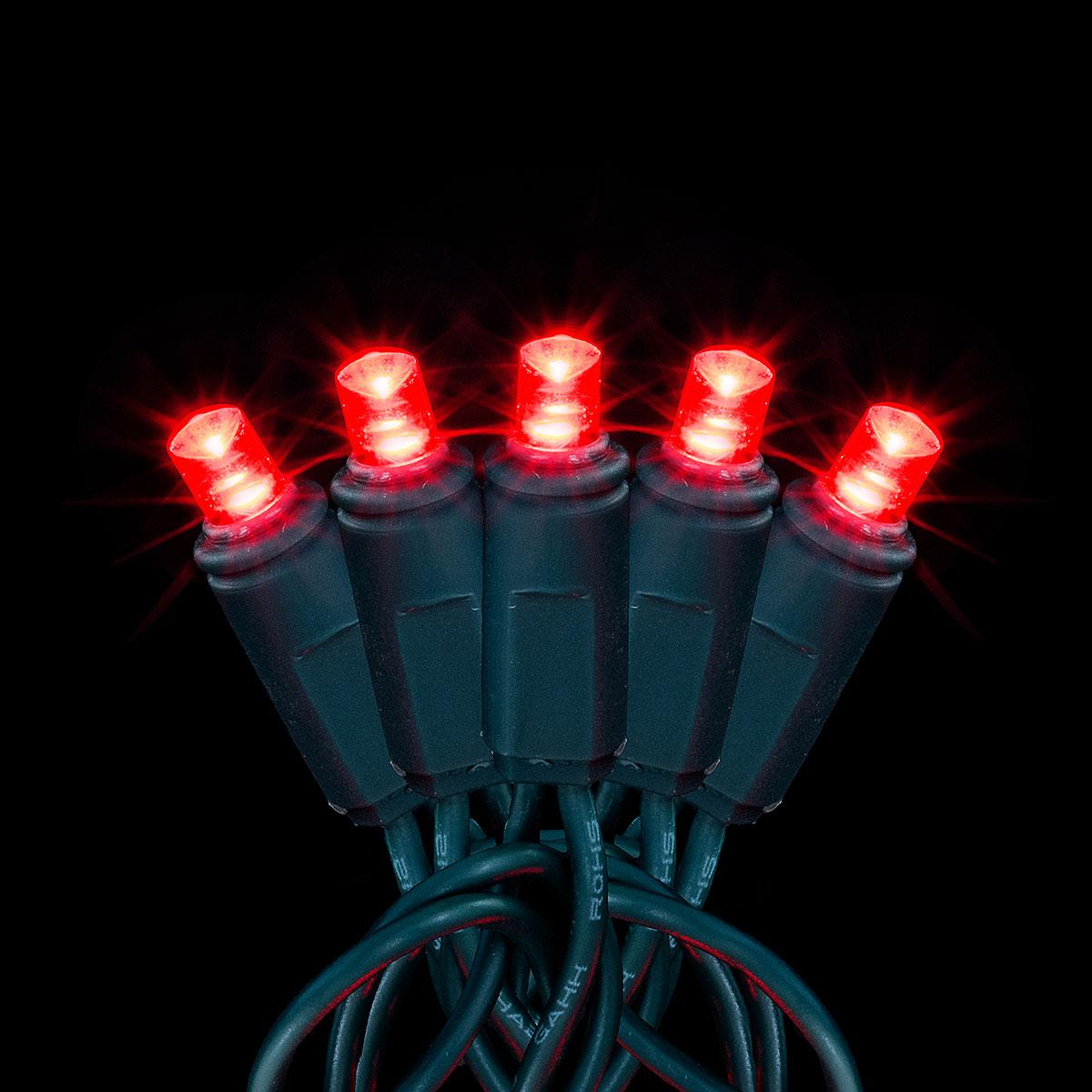 Red 100 Light 5MM Conical LED