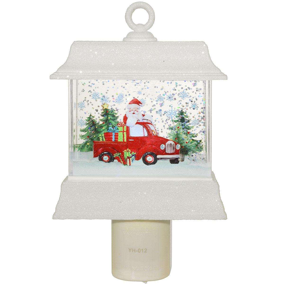Santa In Truck Shimmer Nightlight