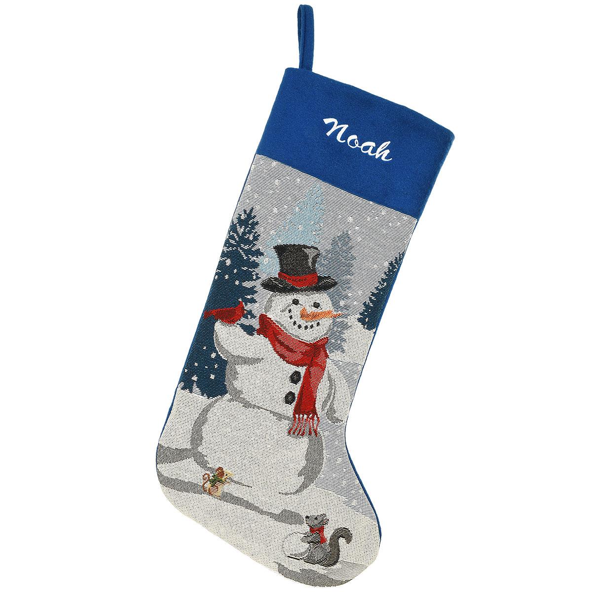 20.5 Inch Snowman Tapestry Stocking
