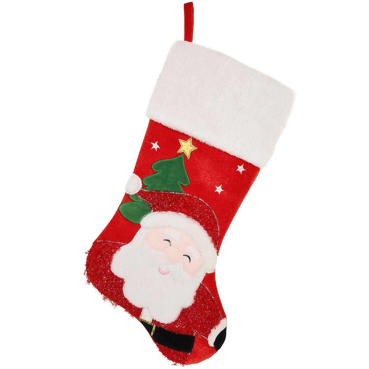 20.5 Inch Santa Velvet Stocking