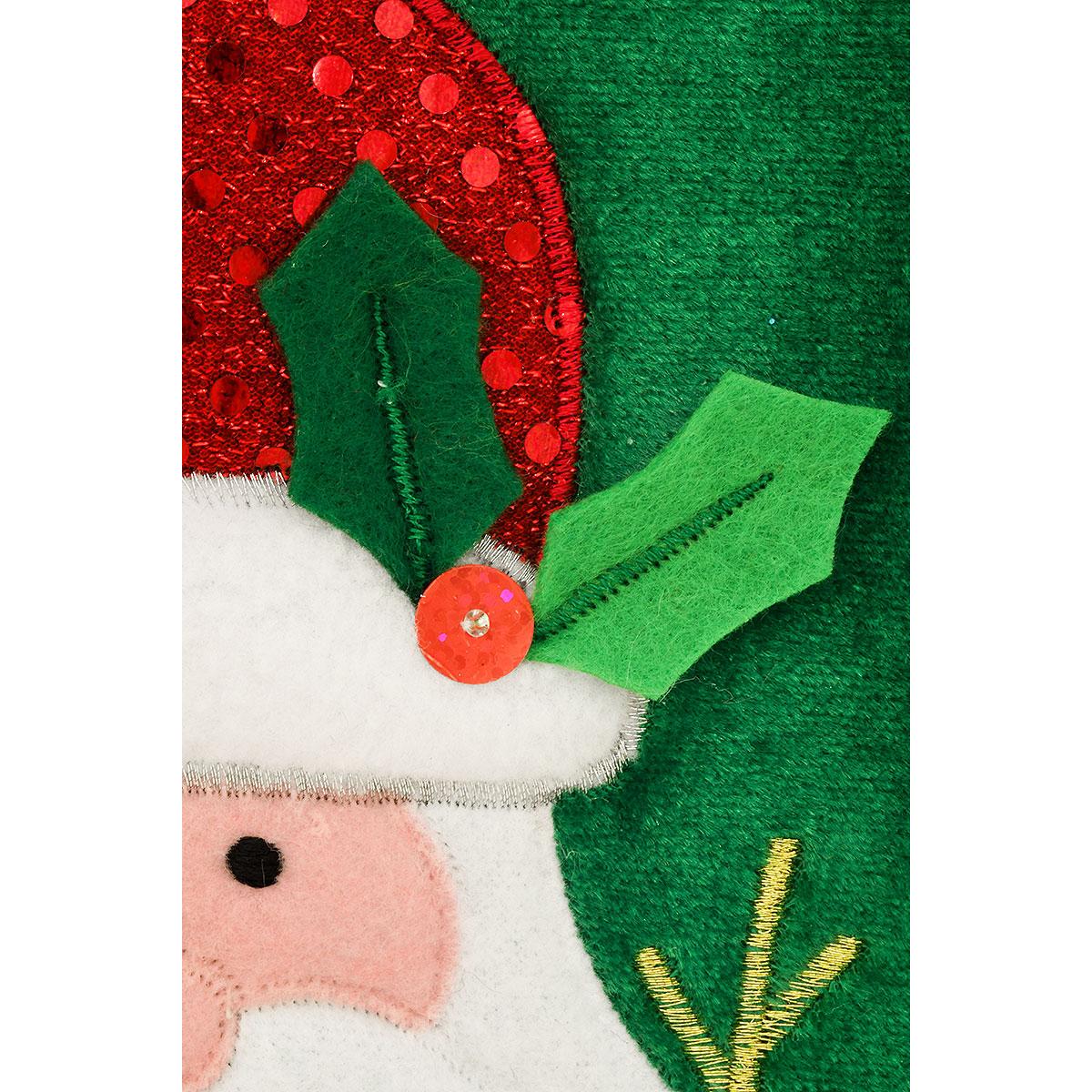 Santa With Reindeer Stocking