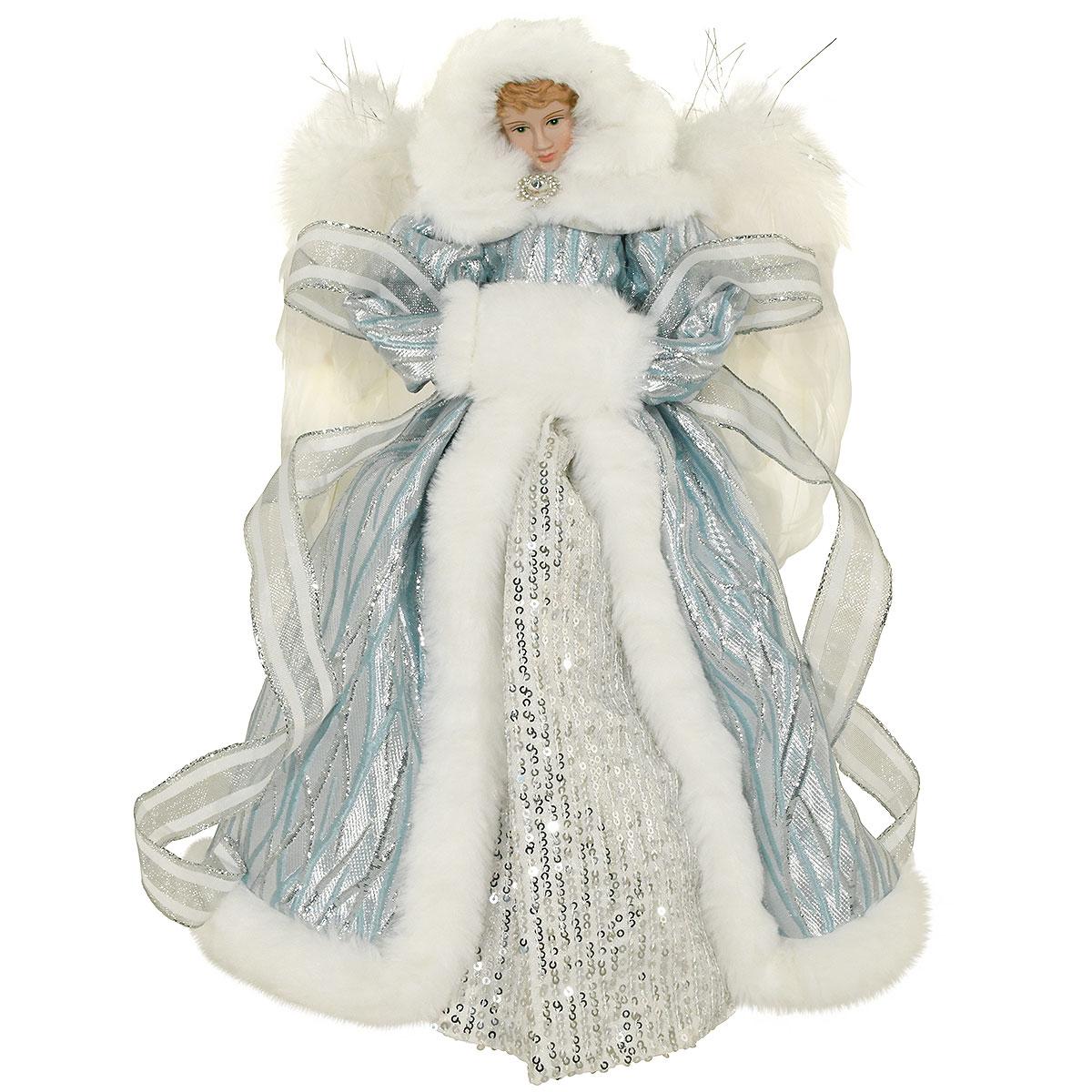 Blue Angel Tree Topper, 14.75 Inch