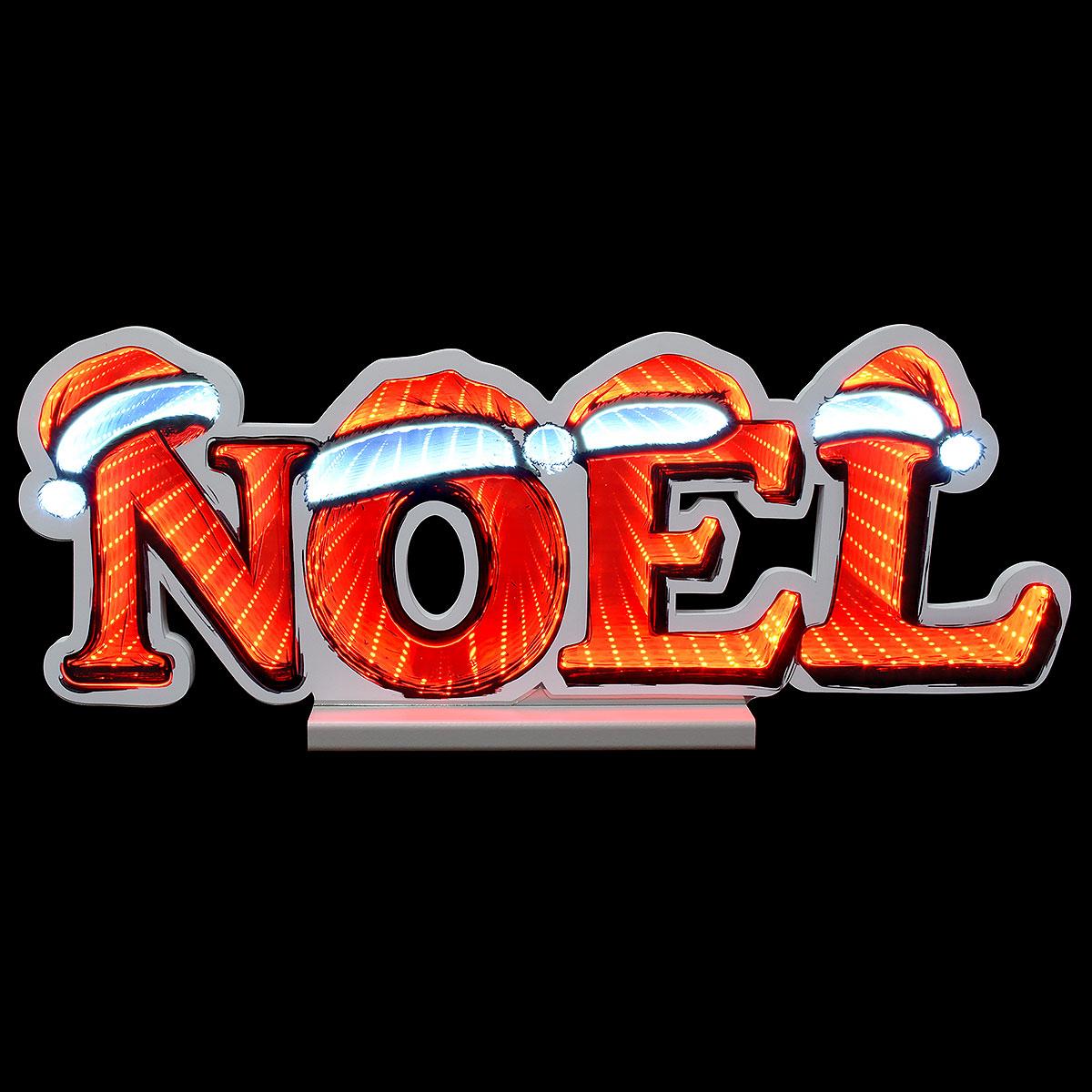 Noel With Santa Hats Infinity Light