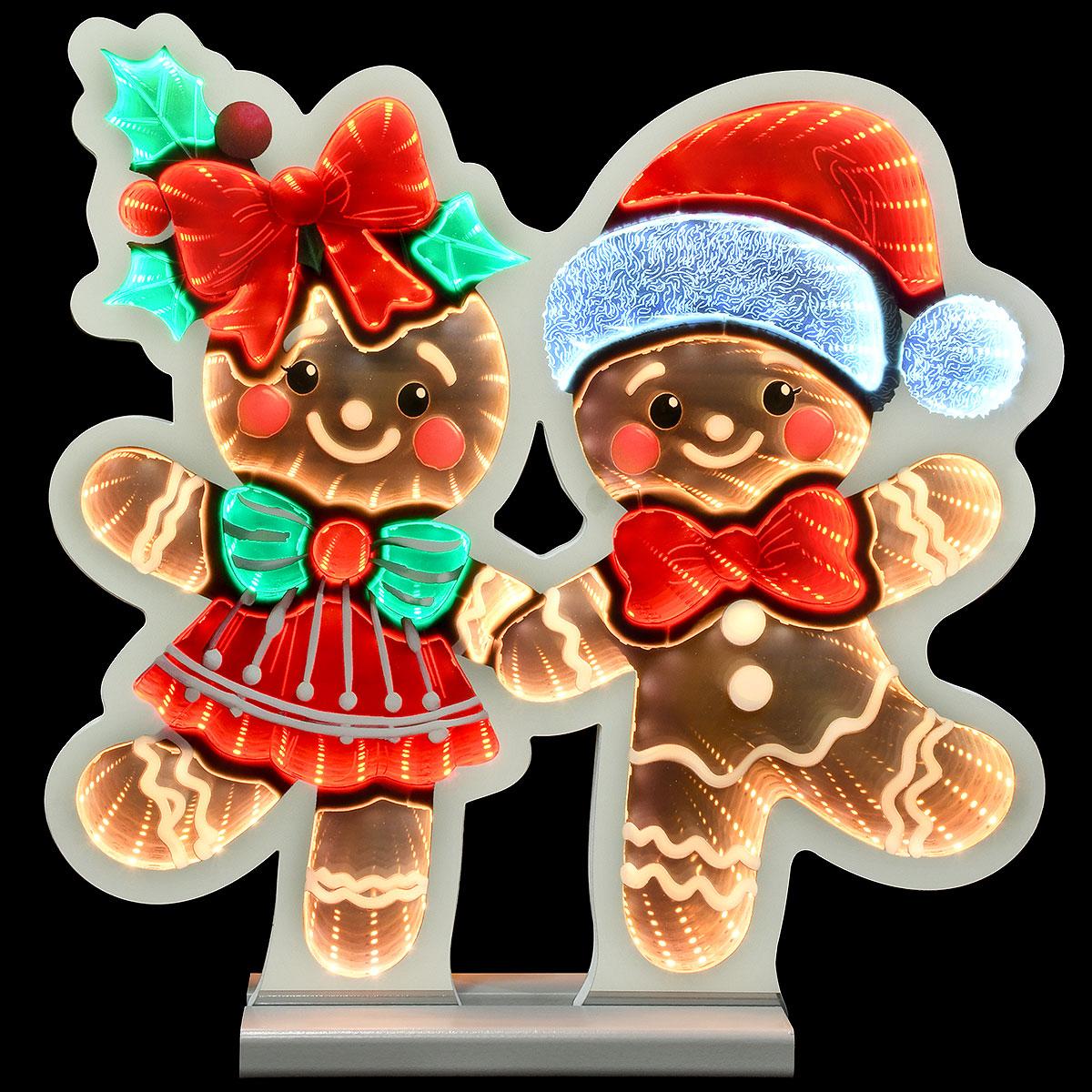 Gingerbread Couple Infinity Light