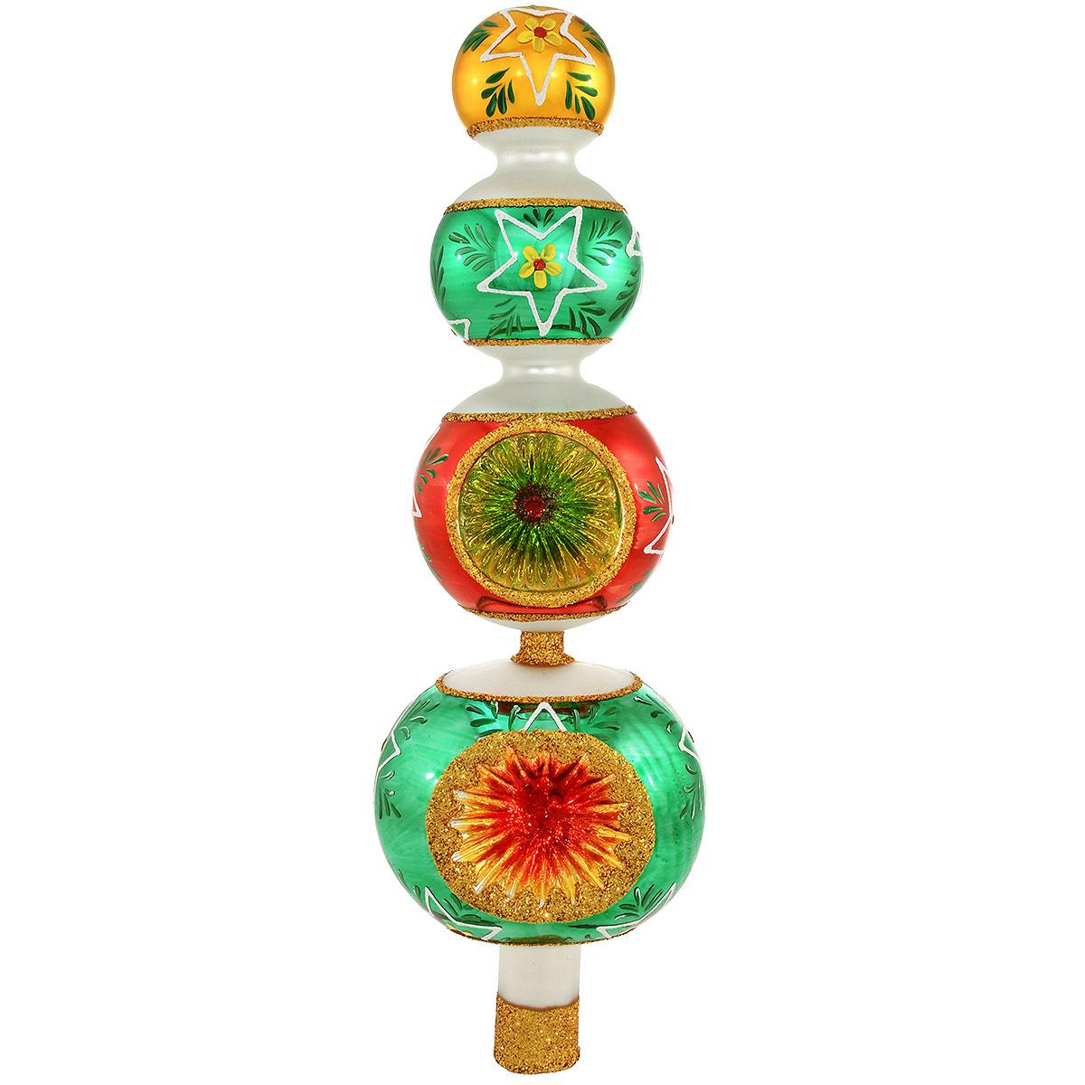 Bauble Tower Glass Tree Topper