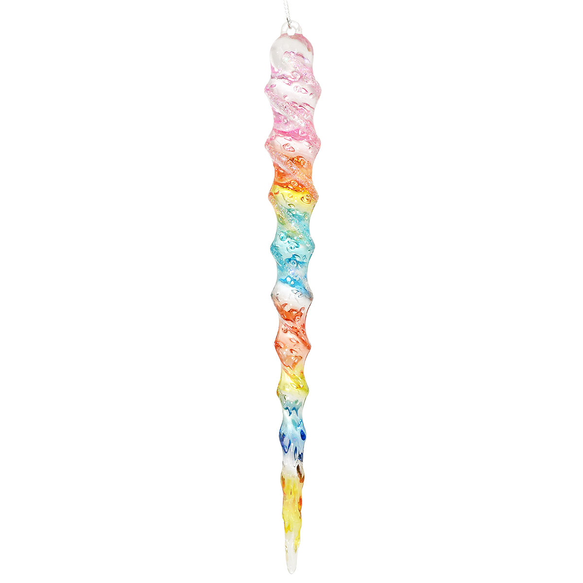 Multi Color Plastic Icicle Ornament