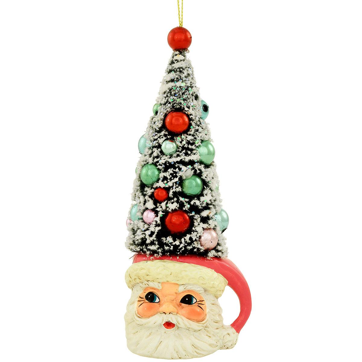 Retro Santa Mug With Sisal Tree