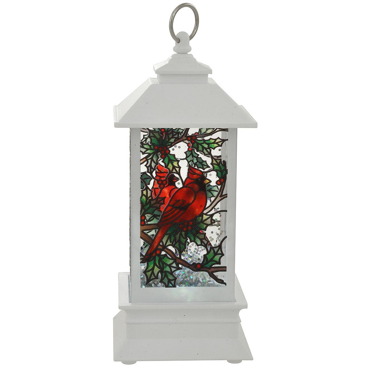 Cardinal Mini White Shimmer Lantern