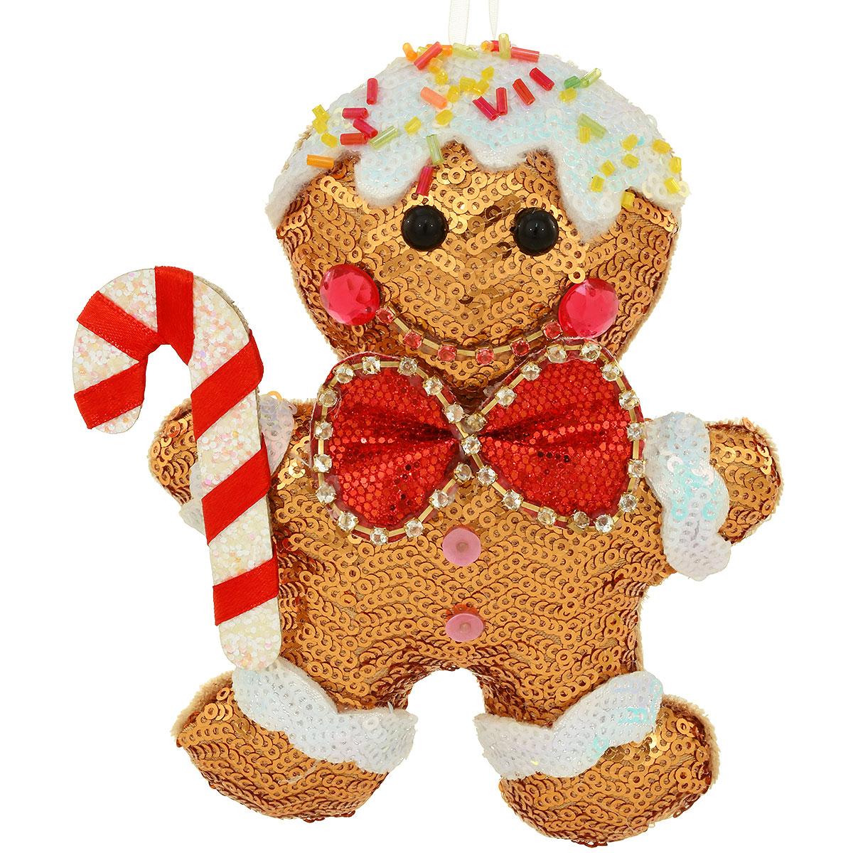 Gingerbread Man Fabric Ornament