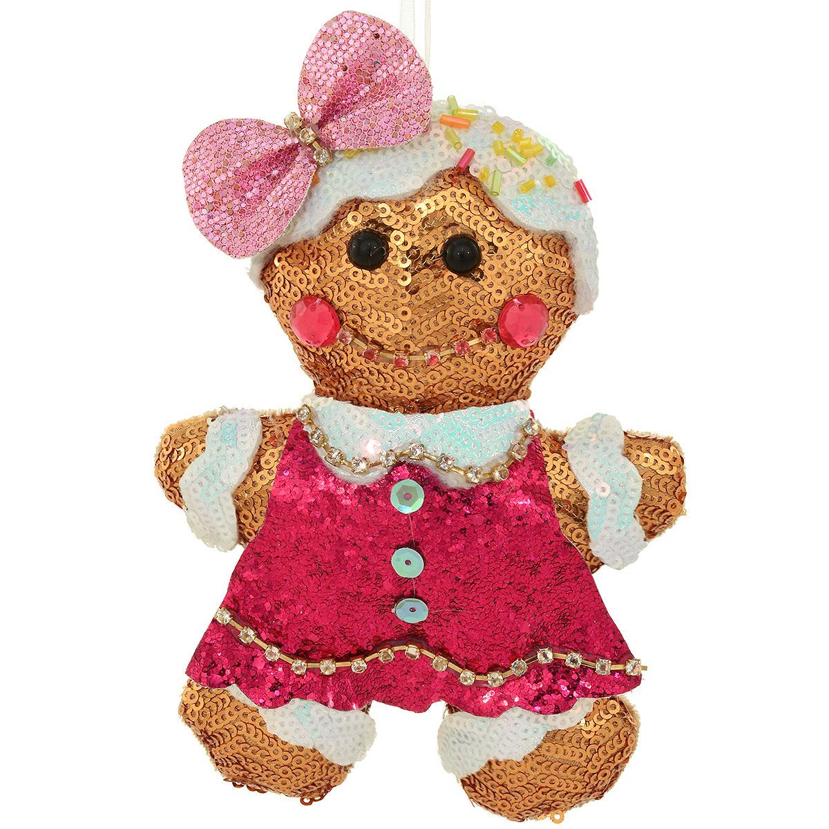Gingerbread Girl Fabric Ornament