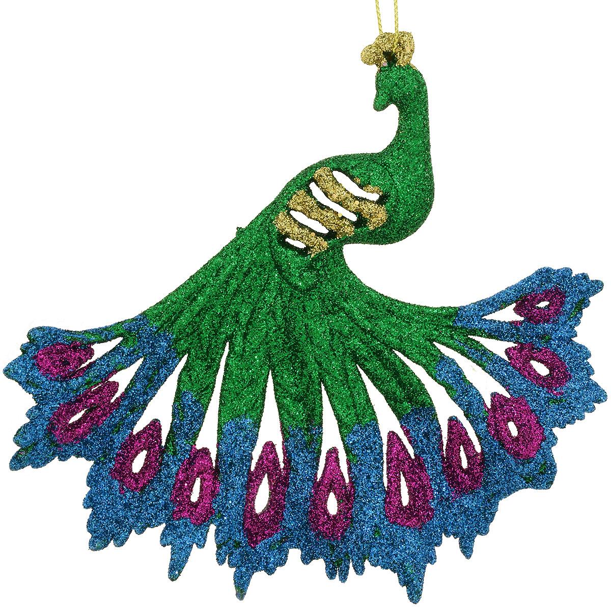 Peacock Plastic Ornament