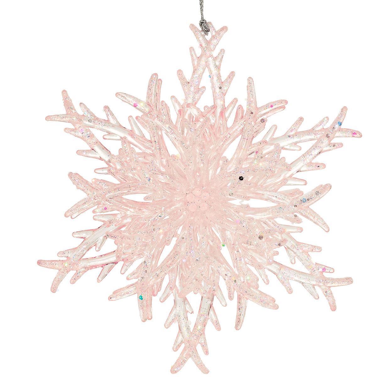 Pink Snowflake Ornament